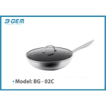 CHẢO TỔ ONG CHỐNG DÍNH CAO CẤP CÔNG NGHỆ BLACK CUBE ETCHING B-GEM BG-02C