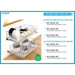 KỆ BÁT ĐĨA DI ĐỘNG INOX304 RAY GIẢM CHẤN CAO CẤP B-GEM BG-KC02