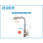 VÒI CHÉN SUS304 INOX MỜ B-GEM BG-SU07