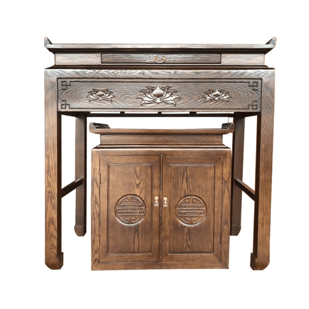 Bộ Bàn Thờ Gỗ Óc Chó T01