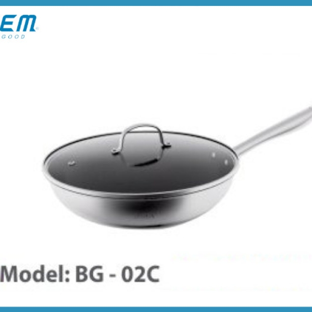 CHẢO TỔ ONG CHỐNG DÍNH CAO CẤP CÔNG NGHỆ BLACK CUBE ETCHING B-GEM BG-02C