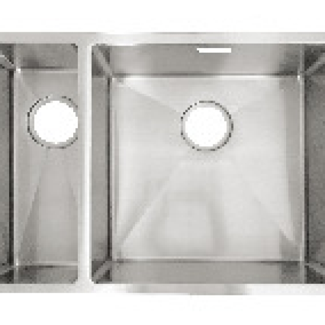 Chậu bếp, Thép không gỉ, chậu đôi