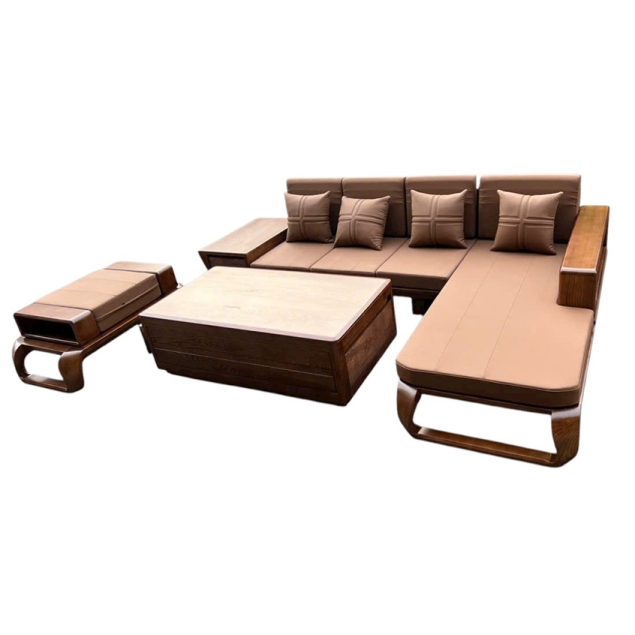 Bộ Sofa Gỗ Sồi Nga TN02