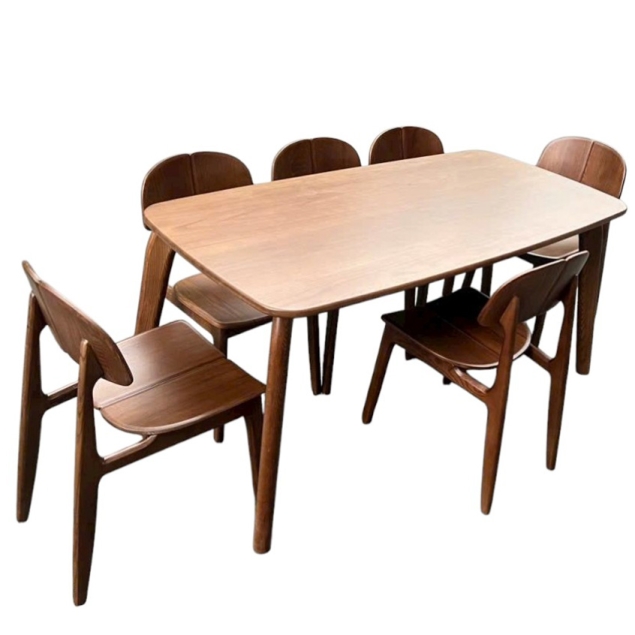 Bộ Bàn Ăn Gỗ Sồi Nga TN02